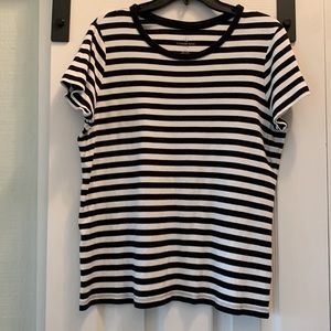 Lands End knit short sleeve top.